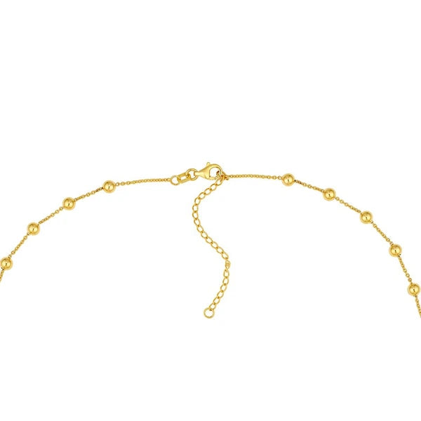 Graduated Bead Lariat Necklace