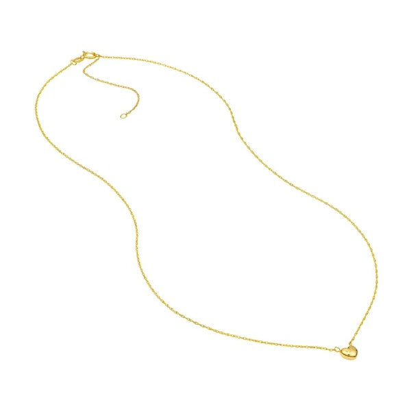 So You Small Puffy Heart Necklace