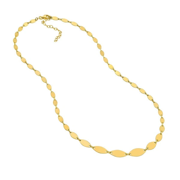 Graduated Diamond Shaped Necklace