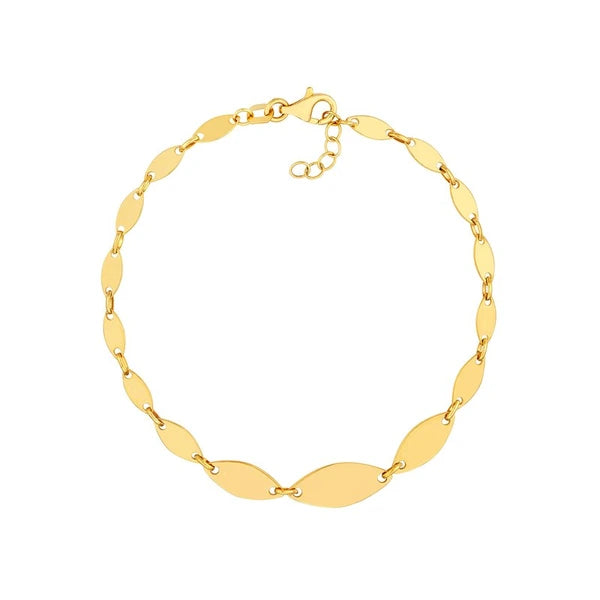Graduated Oval Link Bracelet