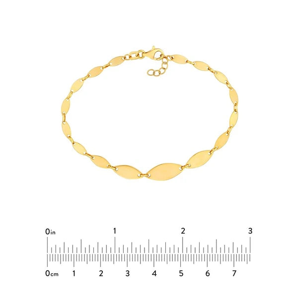 Graduated Oval Link Bracelet