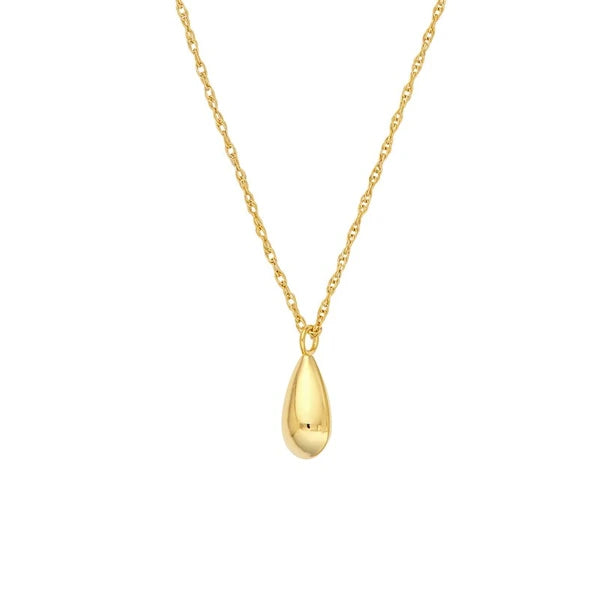 So You Puffy Teardrop Pendant Necklace