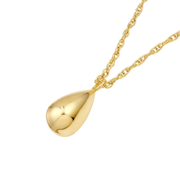 So You Puffy Teardrop Pendant Necklace