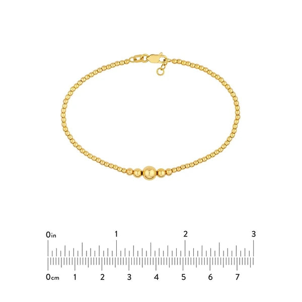 Graduated Bead Adjustable Bracelet