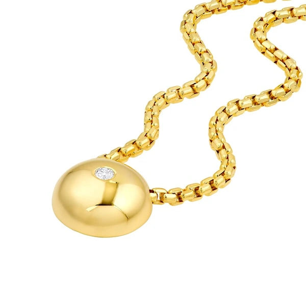 1/10tcw Diamond Bead Pendant Necklace
