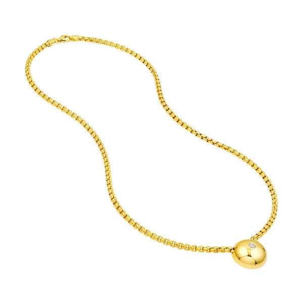 1/10tcw Diamond Bead Pendant Necklace