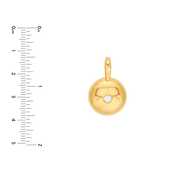 Diamond Disc Pendant