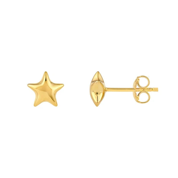 Puffy Star Stud Earrings