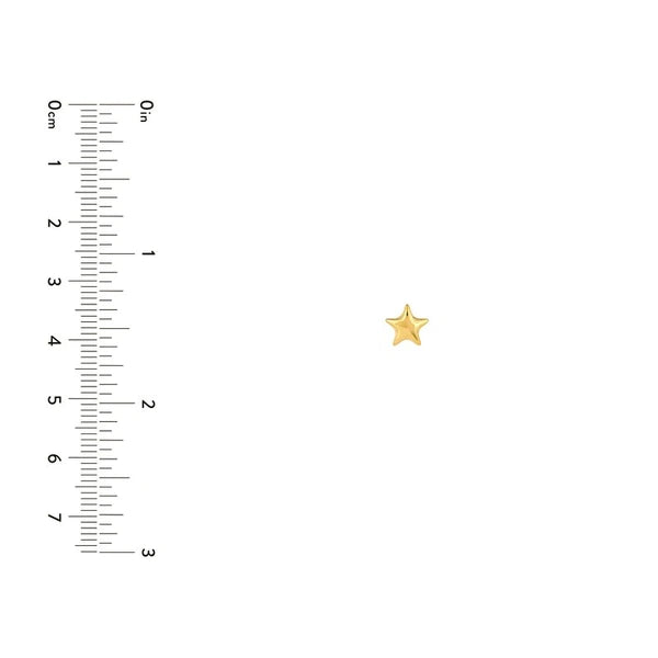 Puffy Star Stud Earrings