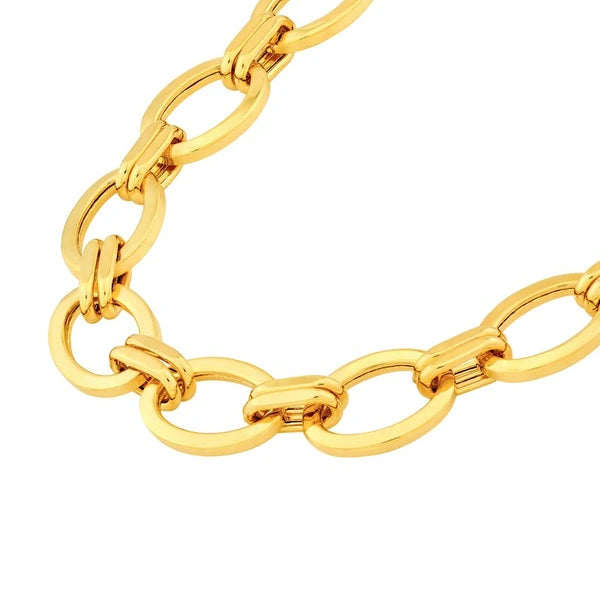 Hollow Oval & Double Link Chain