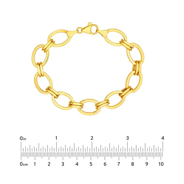 Hollow Oval & Double Link Chain