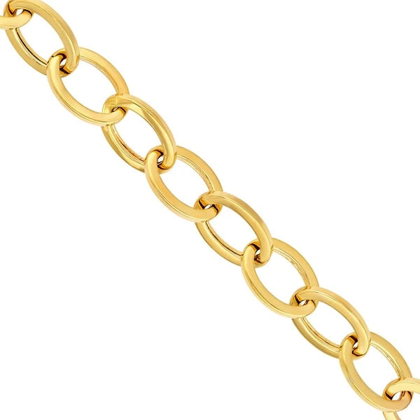 Hollow Oval Link Bracelet