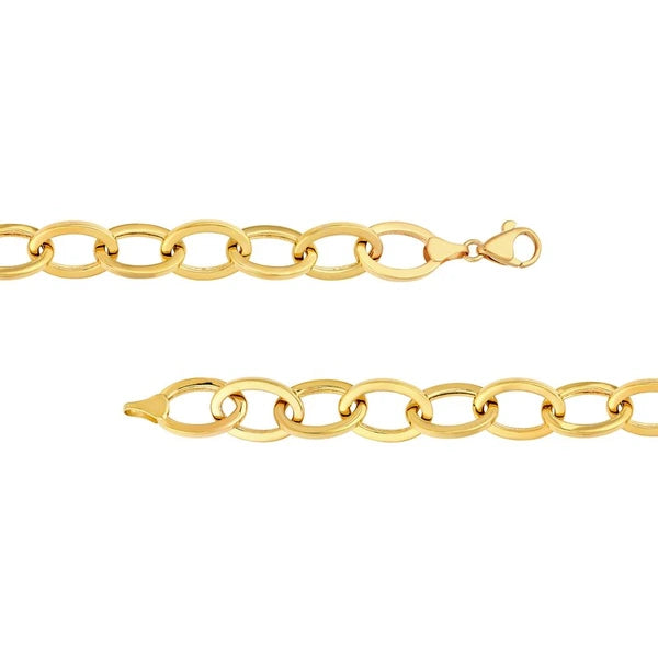 Hollow Oval Link Bracelet