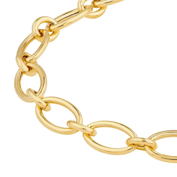Hollow Oval Link 1+1 Chain Necklace