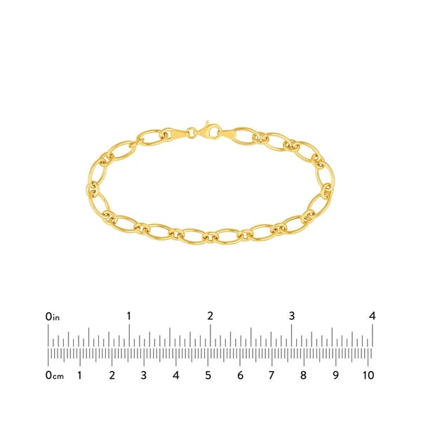 Hollow Oval Link 1+1 Chain Necklace