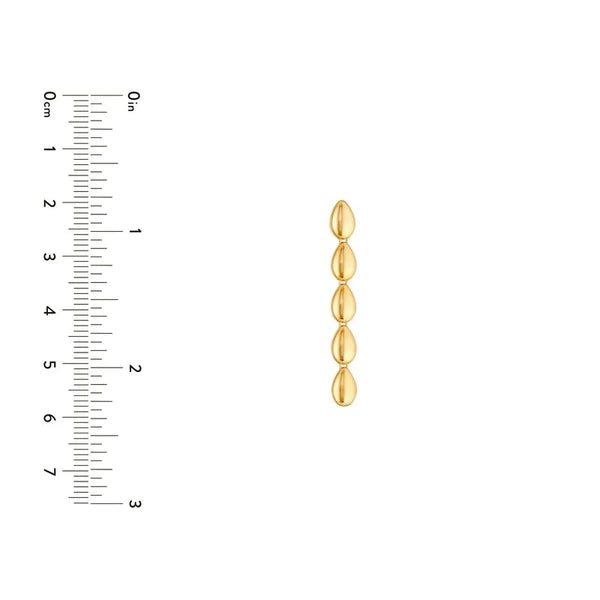 5 Teardrop Link Dangle Earrings