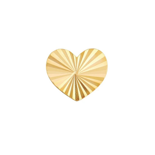 Radiant Heart Stud Earrings