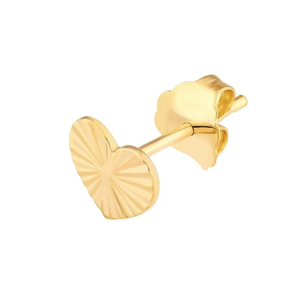 Radiant Heart Stud Earrings