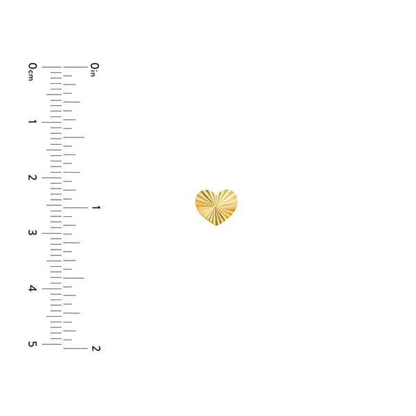 Radiant Heart Stud Earrings