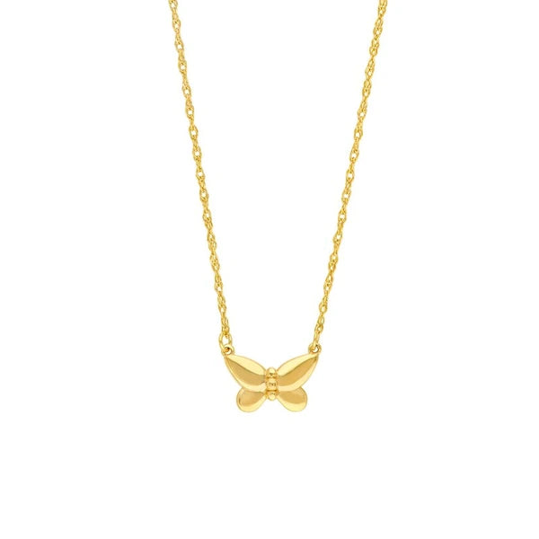 So You Puffy Butterfuly Necklace