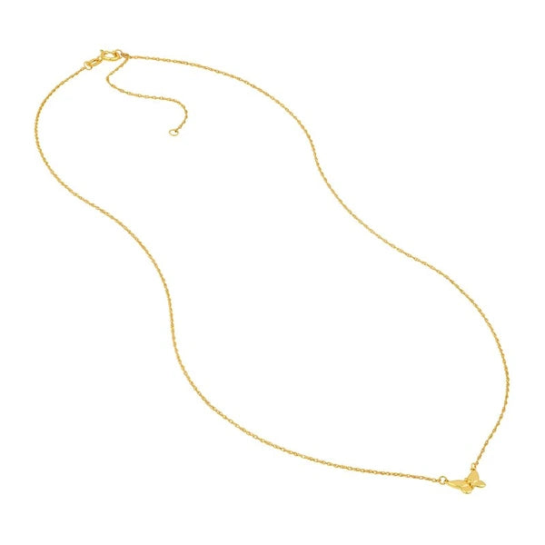 So You Puffy Butterfuly Necklace