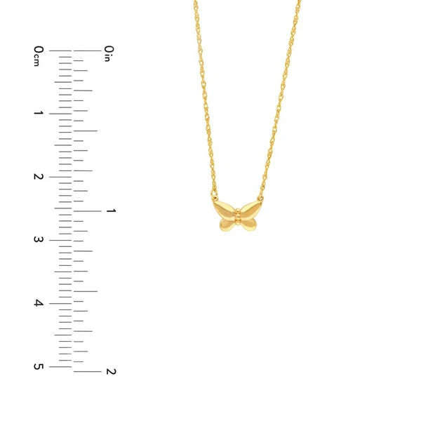 So You Puffy Butterfuly Necklace