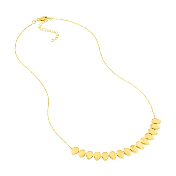 Flat Teardrop Necklace