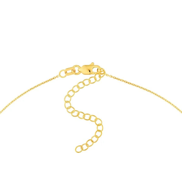 Flat Teardrop Necklace