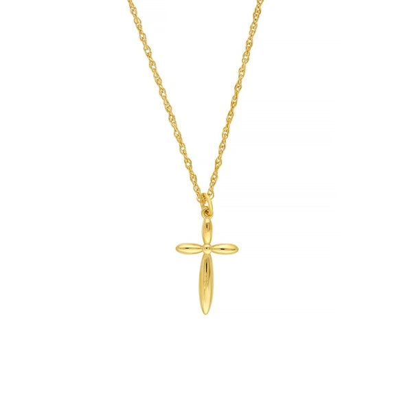So You Puffy Cross Pendant Necklace