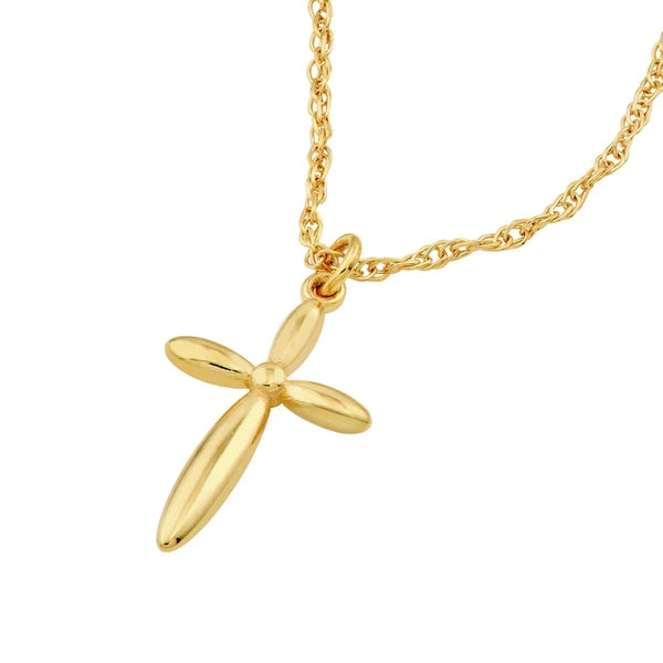So You Puffy Cross Pendant Necklace