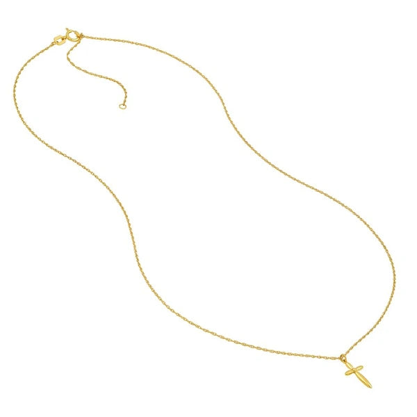 So You Puffy Cross Pendant Necklace