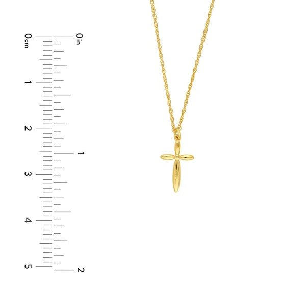 So You Puffy Cross Pendant Necklace
