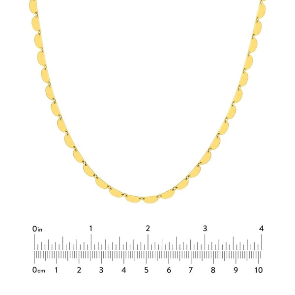 Half Moon Link Necklace