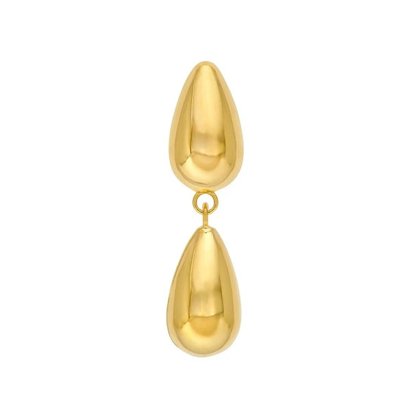 Double Teardrop Dangle Earrings