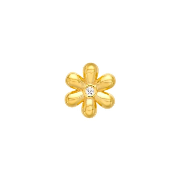 1.5pt Diamond Flower Stud Earrings