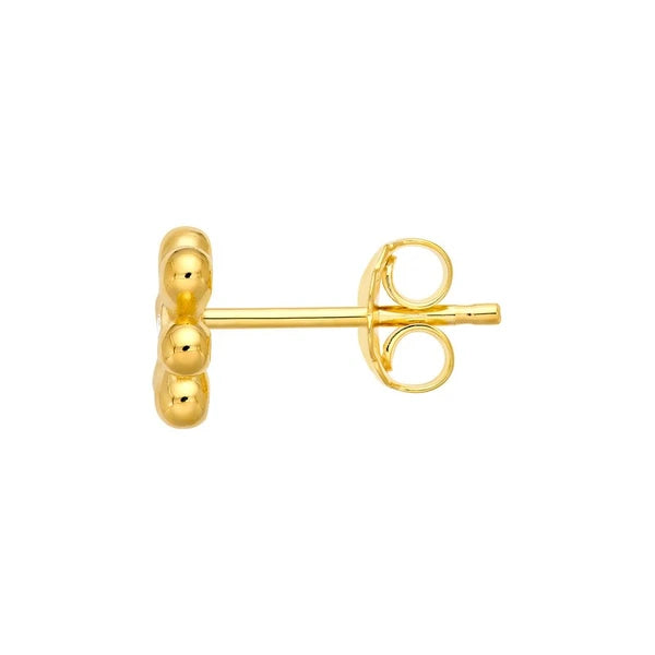 1.5pt Diamond Flower Stud Earrings