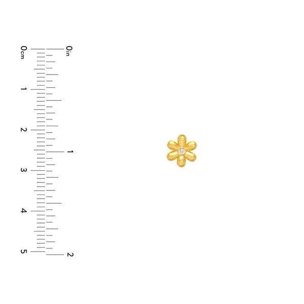 1.5pt Diamond Flower Stud Earrings