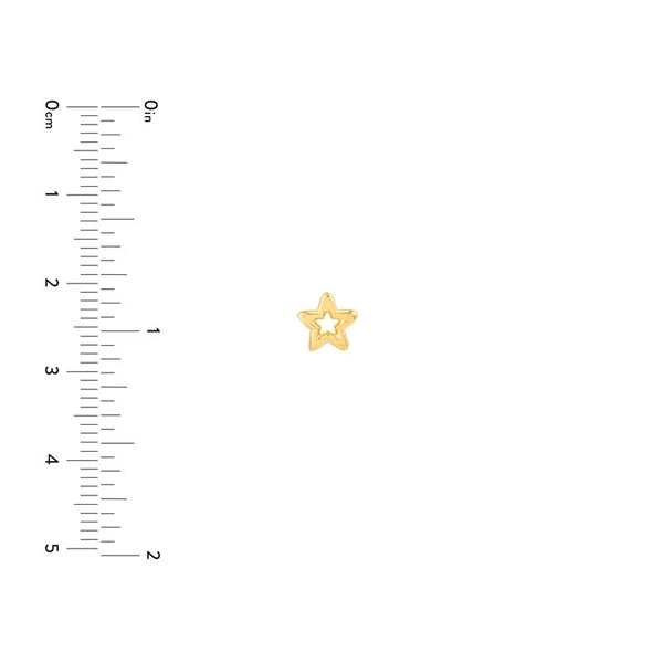 Open Star Stud Earrings