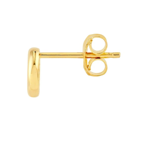 Open Circle Stud Earrings