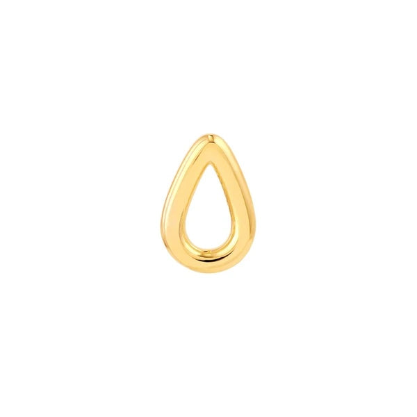 3D Open Teardrop Stud Earrings