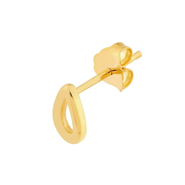 3D Open Teardrop Stud Earrings