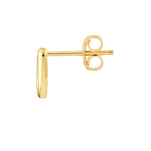 3D Open Teardrop Stud Earrings