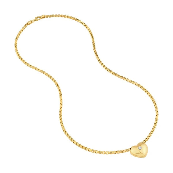1/10tcw Diamond Heart Pendant Necklace