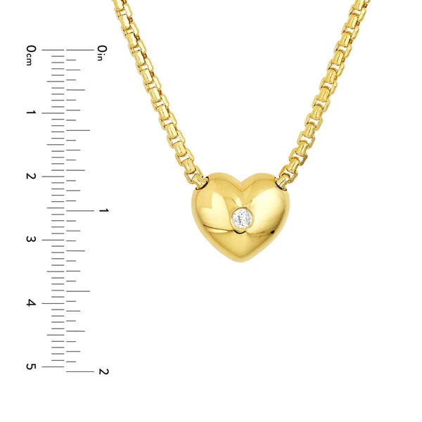 1/10tcw Diamond Heart Pendant Necklace