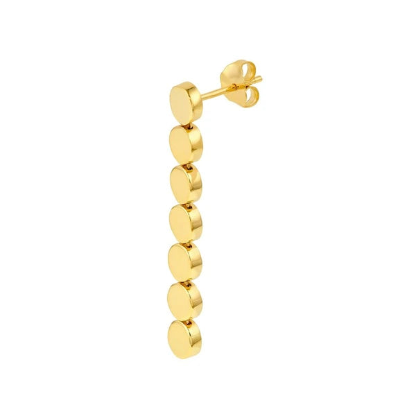 Round Discs Dangle Earrings