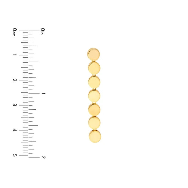 Round Discs Dangle Earrings