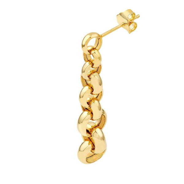 Graduated Rolo Dangle Earrings