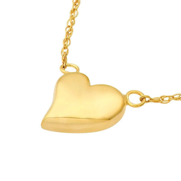 Wavy Puff Heart Rope Necklace