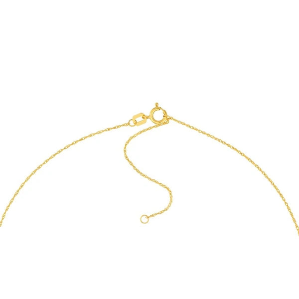 Wavy Puff Heart Rope Necklace