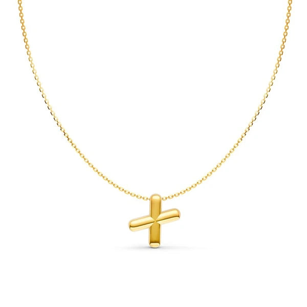 Puffy Bubble Initial ‘X’ Necklace